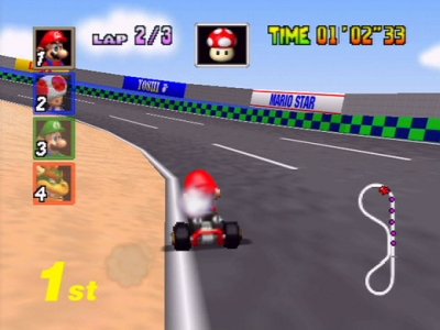 Screen ze hry Mario Kart 64