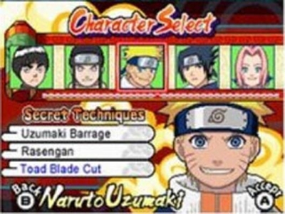 Screen ze hry Naruto: Ninja Council 3