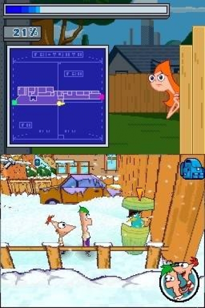 Screen ze hry Phineas and Ferb