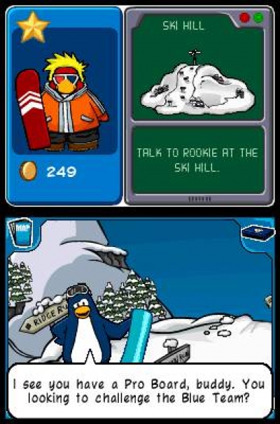 Screen ze hry Club Penguin: Elite Penguin Force