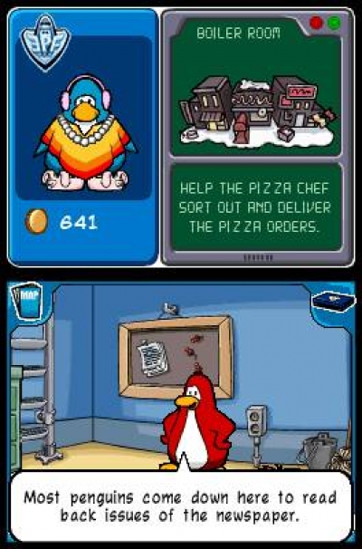 Screen ze hry Club Penguin: Elite Penguin Force