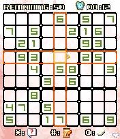 Screen ze hry Platinum Sudoku