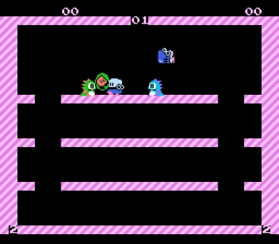 Screen ze hry Bubble Bobble