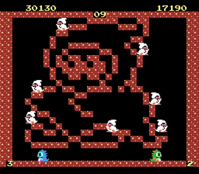 Screen ze hry Bubble Bobble