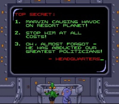 Screen ze hry Daffy Duck: The Marvin Missions