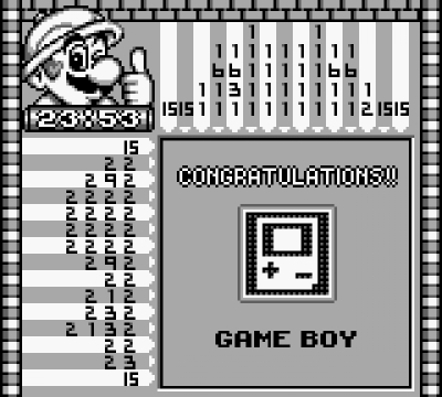 Screen ze hry Marios Picross