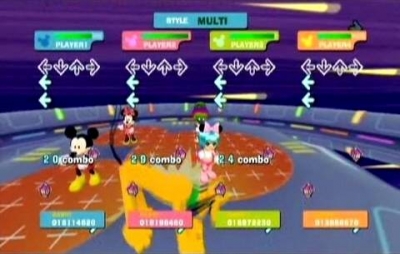 Screen ze hry Dance Dance Revolution Disney Grooves