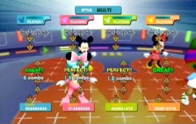 Screen ze hry Dance Dance Revolution Disney Grooves