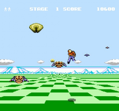 Screen ze hry Space Harrier