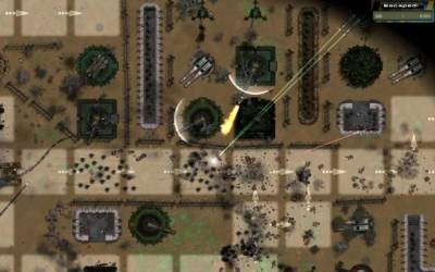 Screen ze hry Gratuitous Tank Battles
