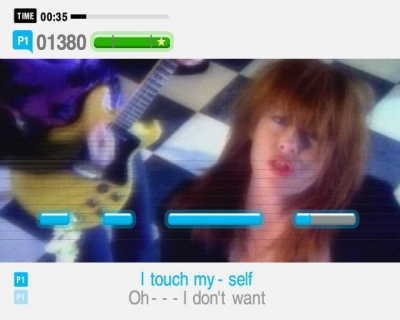 Screen ze hry SingStar 90s