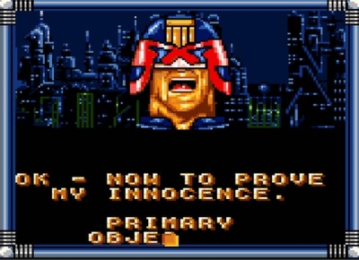 Screen ze hry Judge Dredd