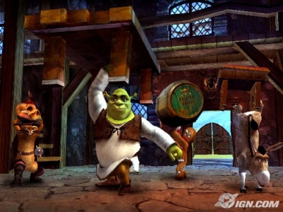 Screen ze hry Shrek SuperSlam