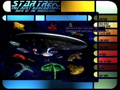 Screen ze hry Star Trek: The Next Generation - Birth of the Federation