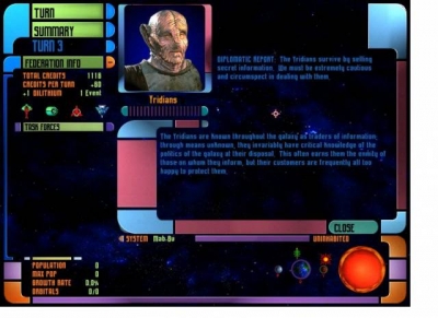 Screen ze hry Star Trek: The Next Generation - Birth of the Federation