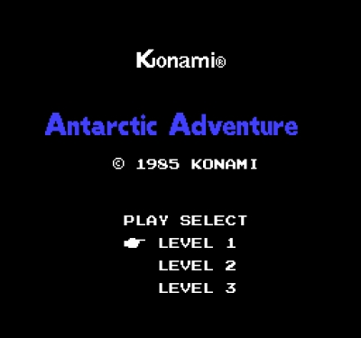 Screen ze hry Antarctic Adventure