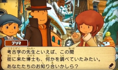 Screen ze hry Professor Layton and the Azran Legacy