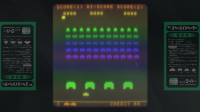 Screen ze hry Space Invaders