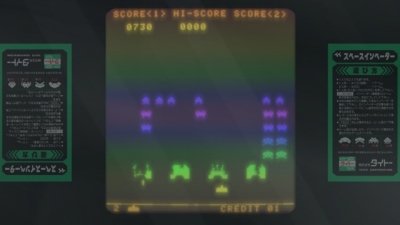 Screen ze hry Space Invaders