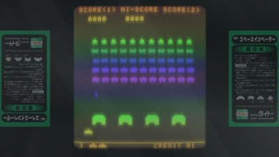 Screen ze hry Space Invaders