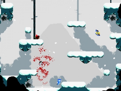 Screen ze hry Samurai Gunn