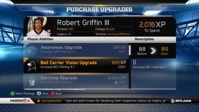 Screen ze hry Madden NFL 13