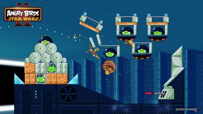 Screen ze hry Angry Birds: Star Wars 2