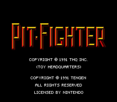 Screen ze hry Pit-Fighter