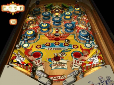 Screen ze hry Microsoft Pinball Arcade