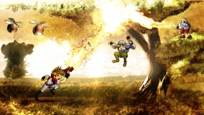 Artwork ke he Gunstar Heroes