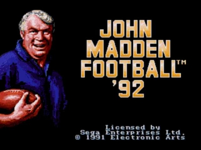 Screen ze hry John Madden Football 92