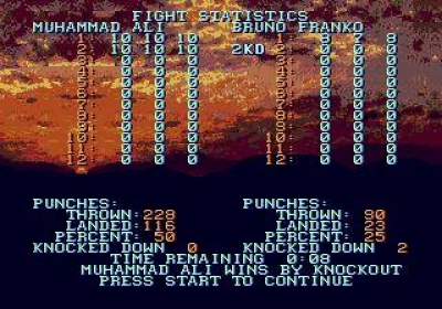 Screen ze hry Muhammad Ali Heavyweight Boxing