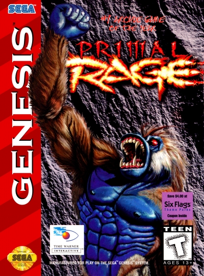 Obal hry Primal Rage