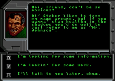 Screen ze hry Shadowrun