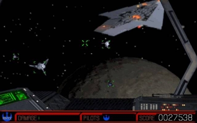 Screen ze hry Star Wars: Rebel Assault II - The Hidden Empire