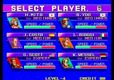 Screen ze hry WindJammers