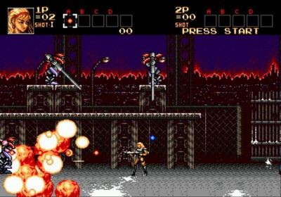 Screen ze hry Contra: Hard Corps
