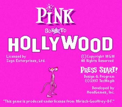 Screen ze hry Pink Goes to Hollywood