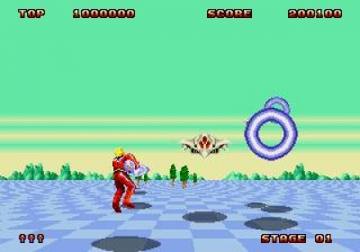 Screen ze hry Space Harrier II