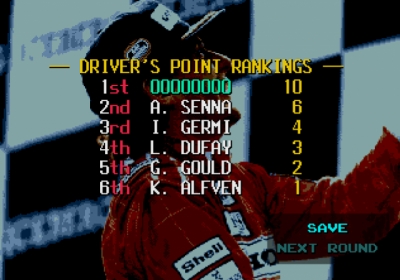 Screen ze hry Ayrton Sennas Super Monaco GP II