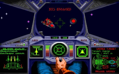Screen ze hry Wing Commander Academy