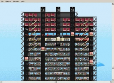 Screen ze hry Sim Tower: The Vertical Empire