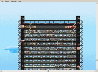 Screen ze hry Sim Tower: The Vertical Empire