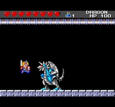 Screen ze hry Wonder Boy III: The Dragons Trap