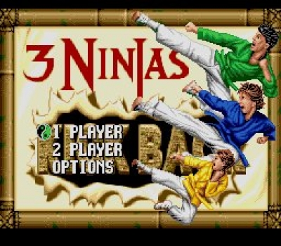 Screen ze hry 3 Ninjas Kick Back