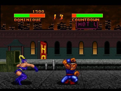 Screen ze hry Double Dragon V: The Shadow Falls