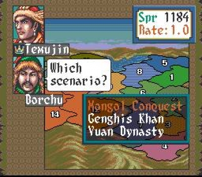 Screen ze hry Genghis Khan II: Clan of the Gray Wolf