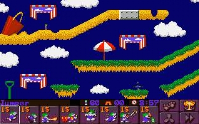 Screen ze hry Lemmings 2: The Tribes