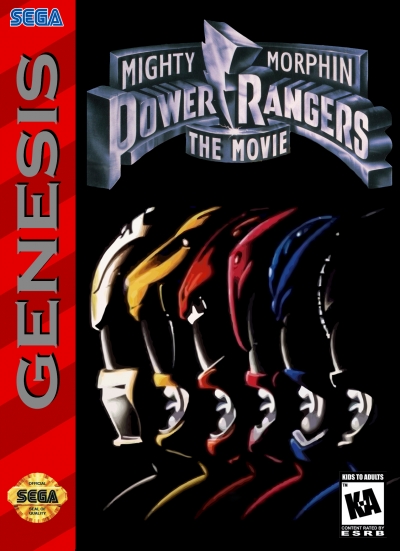 Obal hry Mighty Morphin Power Rangers: The Movie