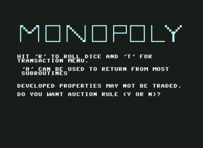 Screen ze hry Monopoly